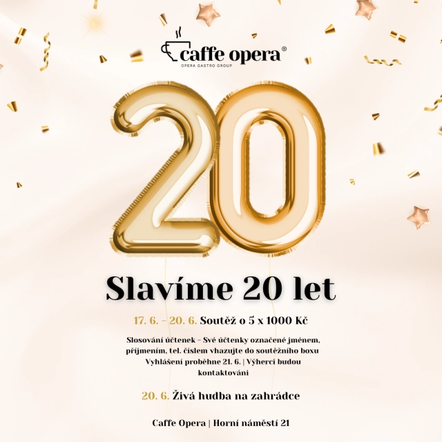 Aktuality - Přijďte s námi oslavit 20 let!